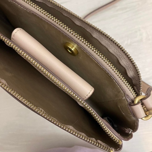 Women's Nine West Light Pink/Tan Purse/Bag - Picture 7 of 7